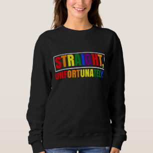 Camiseta Hetero do Rainbow Pride Ally LGBT, infelizmente