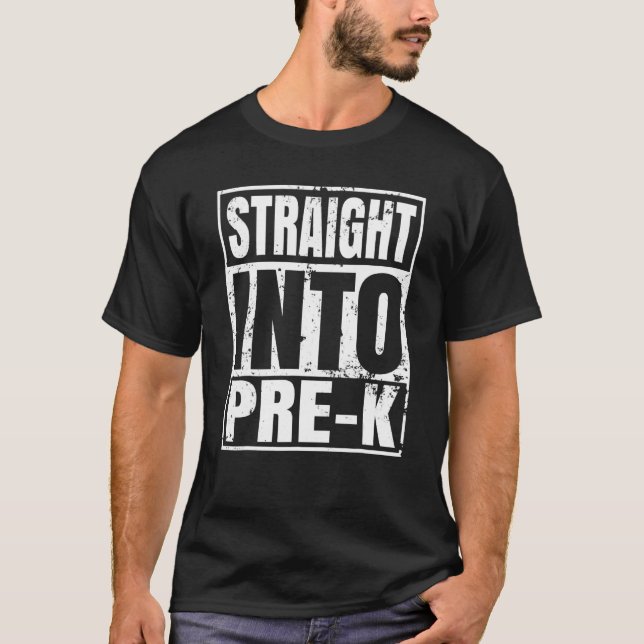 Camiseta Hetero Em Pré K Voltar À Escola (Frente)