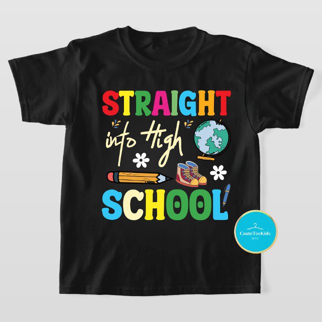 Camiseta Hetero Em Segundo grau De Volta À Escola (Criador carregado)