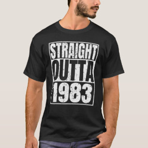 Camiseta Hetero Extraído 1983 39º Aniversário Retro 39 Anos