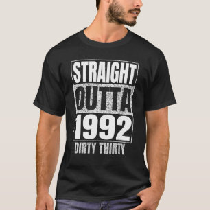 Camiseta Hetero Extraído 1992 aniversário de 30 anos 30 Suj