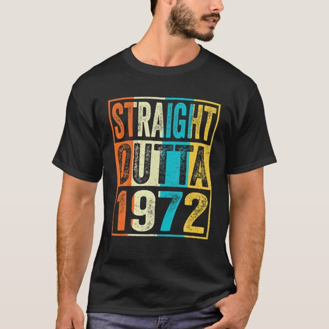 Camiseta Hetero Extraído Em 1972, 50 Anos, Presentes 50 (Frente)
