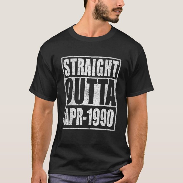Camiseta Hetero Extraído Em 1990 31º Dia, Retro 31 Anos Ol (Frente)
