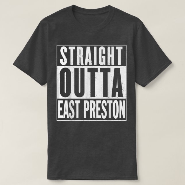 Camiseta Hetero Extremo Leste do Preston Gráfico A1 Engraça (Frente do Design)