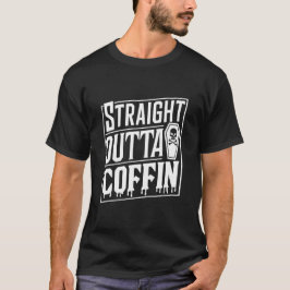 Camiseta Hetero Fora Coffin Funny Vampire Halloween Puns