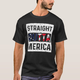 Camiseta Hetero Fora Da América Bandeira 4 De Julho Pa