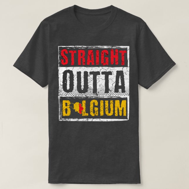 Camiseta Hetero fora da Bélgica (Frente do Design)