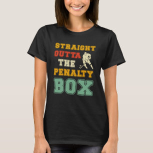 Camiseta Hetero Fora Da Caixa Da Pena Vintage Hockey