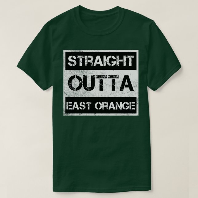 Camiseta Hetero fora da cidade de East Orange, Nova Jersey  (Frente do Design)