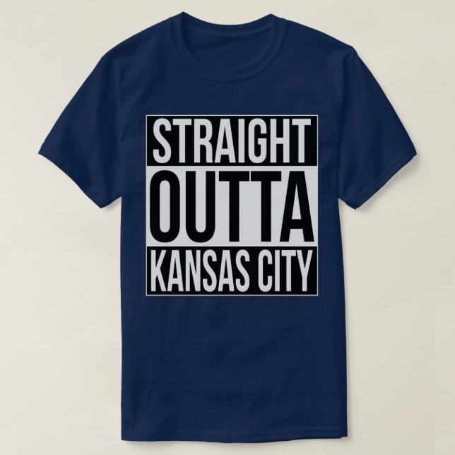 Camiseta Hetero fora da cidade de Kansas (Frente do Design)