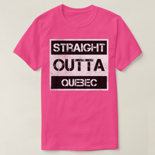 Camiseta Hetero fora da cidade de Quebec, Canadá (Frente do Design)