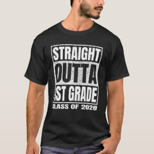 Camiseta Hetero Fora Da Classe O De Graduação Escolar De 1 