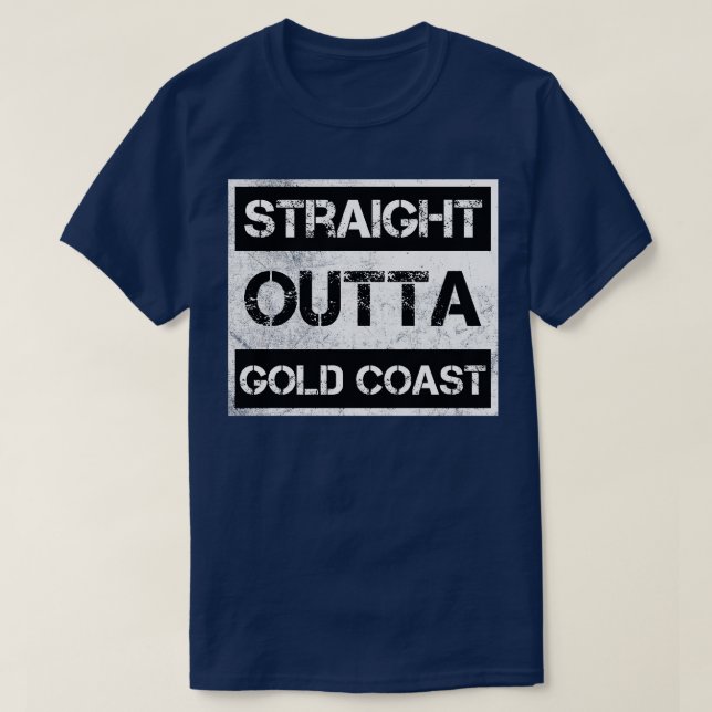 Camiseta Hetero fora da costa Dourada da Austrália, distrit (Frente do Design)
