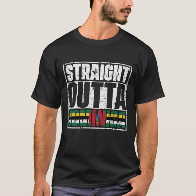Camiseta Hetero fora da Domínica Flag (Frente)
