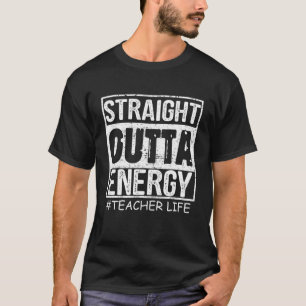 Camiseta Hetero Fora da Energia - Vida de Professora Engraç