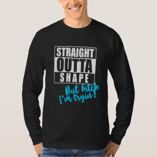 Camiseta Hetero Fora Da Forma Mas Eu Tryin Tee Divertido Tr