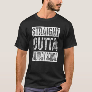 Camiseta Hetero Fora da Graduação Escolar Culinária