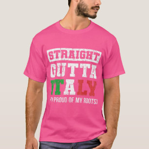 Camiseta Hetero Fora da Itália Bandeira Orgulhosa do Cresci