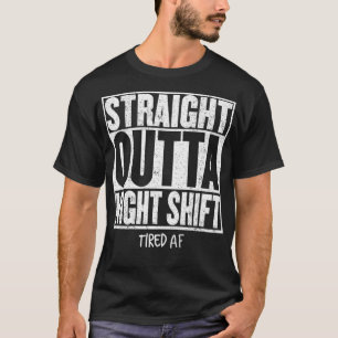 Camiseta HETERO FORA DA NOITE DESLOCAR Cotação Engraçada