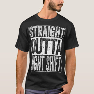 Camiseta Hetero Fora da Noite Turno Tee Funny Night