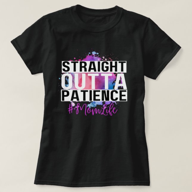 Camiseta Hetero fora da paciência #MãeVida (Frente do Design)