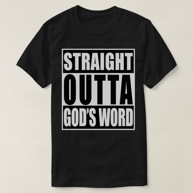 Camiseta Hetero fora da palavra cristã de Deus Follower (Frente do Design)