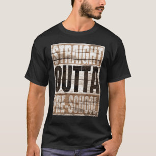 Camiseta Hetero Fora Da Pré-Escola Para Crianças Pais E Ens