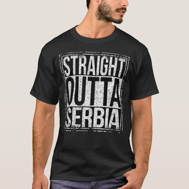 Camiseta Hetero fora da Sérvia (Frente)