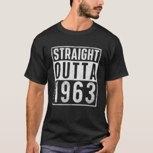 Camiseta Hetero Fora De 1963, 60 Anos Vintage Aniversário