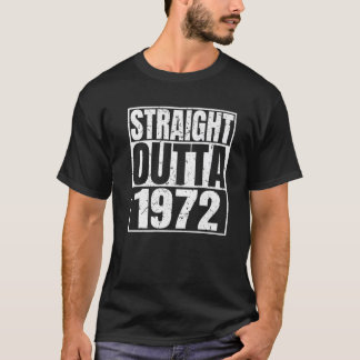 Camiseta Hetero Fora De 1972 50º Aniversário Engraçado 50 A