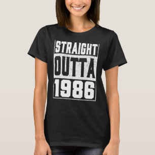 Camiseta Hetero fora de 1986 36º aniversário Homens e Mulhe