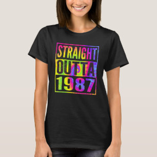 Camiseta Hetero Fora De 1987 35º Aniversário Para Ela