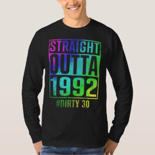 Camiseta Hetero fora de 1992 suja 30 aniversário de 30 anos