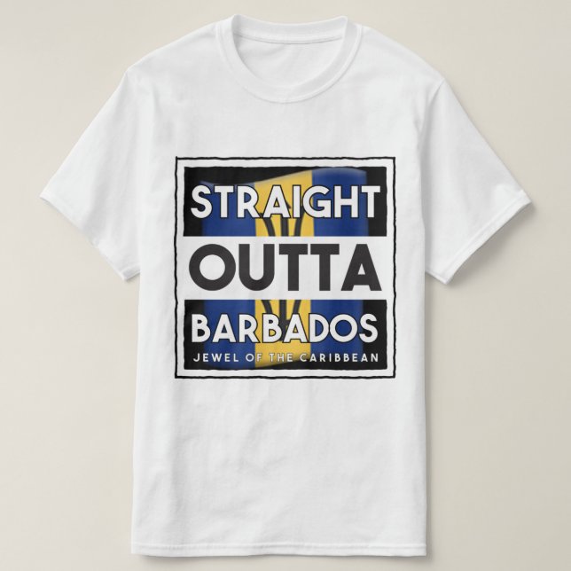 Camiseta Hetero fora de Barbados (Frente do Design)
