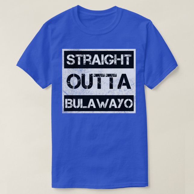 Camiseta Hetero Fora de Bulawayo Zimbábue Inquietação (Frente do Design)