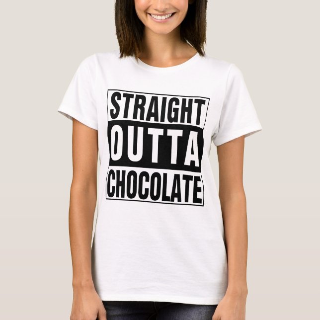 Camiseta Hetero fora de chocolate (Frente)