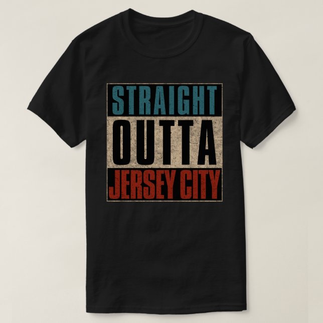 Camiseta Hetero fora de Jersey City New Jersey NJ (Frente do Design)