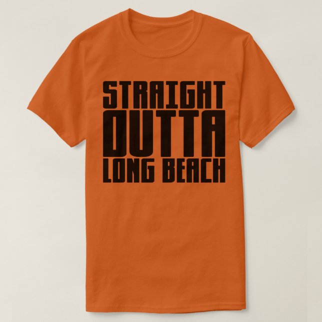 Camiseta Hetero fora de Long Beach 1 (Frente do Design)