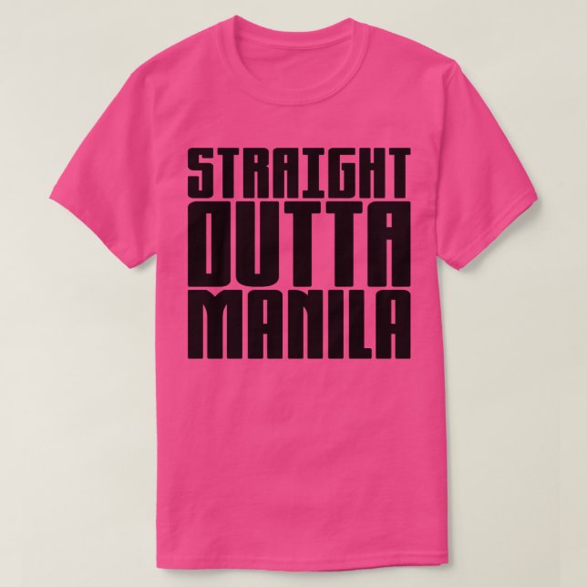 Camiseta Hetero fora de Manila (Frente do Design)