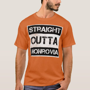 Camiseta Hetero Fora de Monróvia Libéria Vintage Afetada