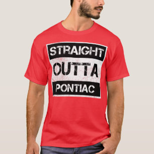 Camiseta Hetero Fora de Pontiac Cidade de Michigan Vintage,