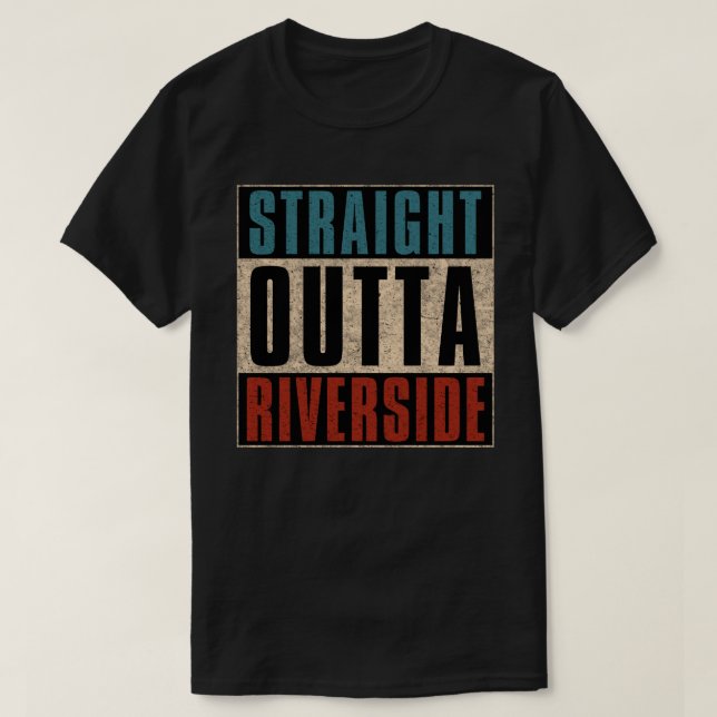 Camiseta Hetero fora de Riverside California CA (Frente do Design)