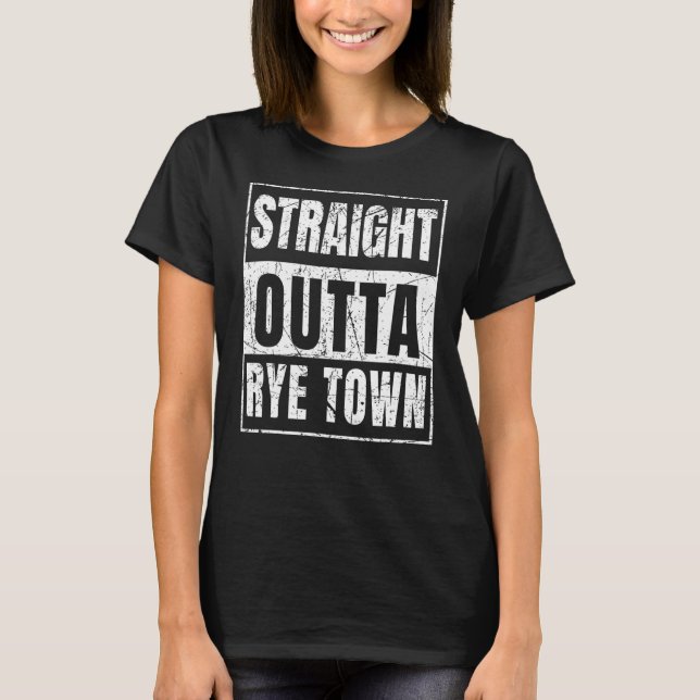 Camiseta Hetero fora de Rye Cidade de Nova Iorque (Frente)