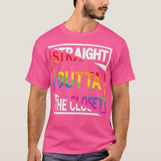 Camiseta Hetero fora do armário Orgulho LGB Arco-Íris
