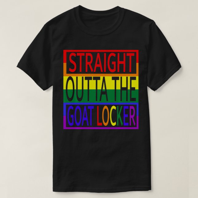 Camiseta Hetero Fora do Bloqueador de Cabras (Marinho Chefe (Frente do Design)