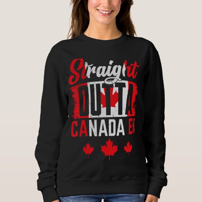 Camiseta Hetero Fora do Canadá Eh Maple Leaf Canada Flag (Frente)
