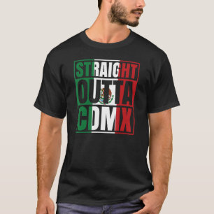 Camiseta Hetero fora do CDMX México DF Ciudad Mexicana Flag