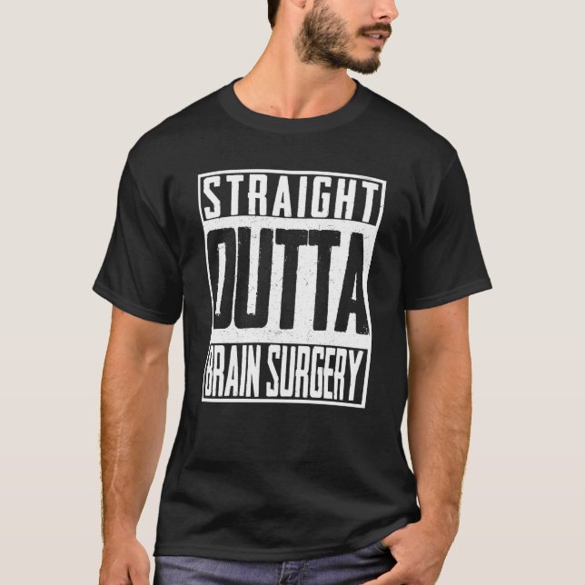Camiseta Hetero Fora do Cérebro Cirurgia Neurocirurgião UTI (Frente)