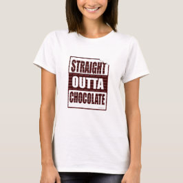 Camiseta Hetero Fora do Chocolate Engraçado Motto Parody