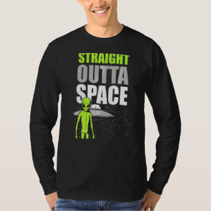 Camiseta Hetero fora do espaço Memória externa Ufo Alieníge